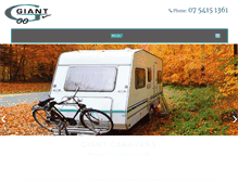 Tablet Screenshot of giantcaravans.net